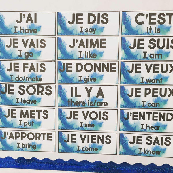 Word Wall Set for French Class - PRINT