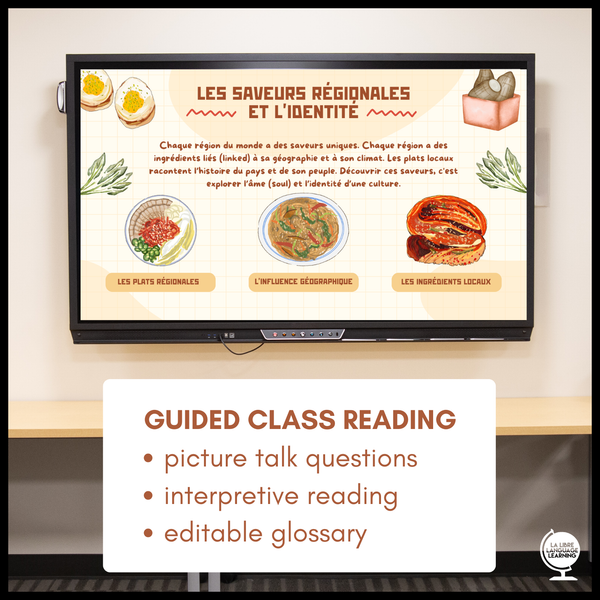 Francophone Cuisine Picture Talk and Discussion Guide