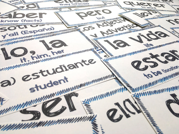 Word Wall Set for Spanish Class - PRINT