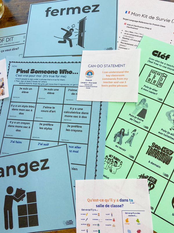 French 1 FOUNDATIONS Mini-Unit | Practical Proficiency Curriculum