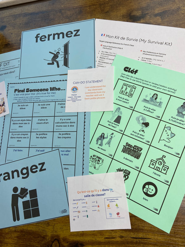 French 1 FOUNDATIONS Mini-Unit | Practical Proficiency Curriculum