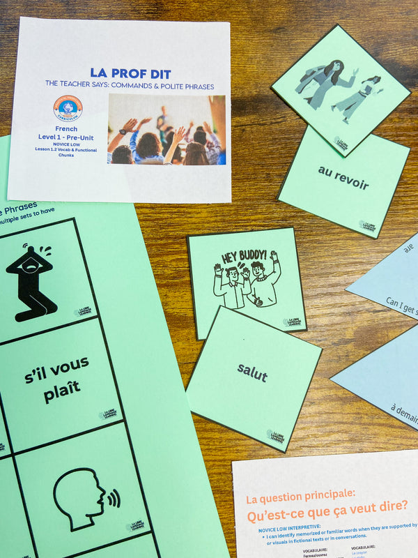 French 1 FOUNDATIONS Mini-Unit | Practical Proficiency Curriculum