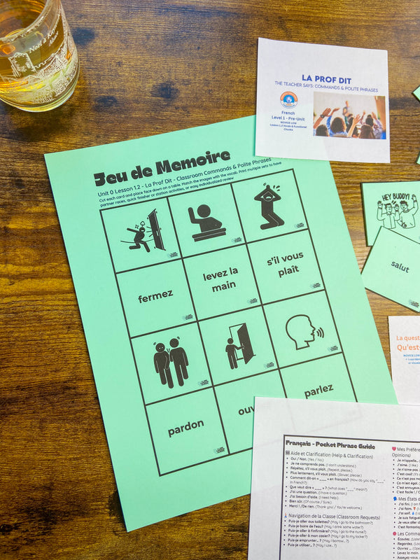 French 1 FOUNDATIONS Mini-Unit | Practical Proficiency Curriculum