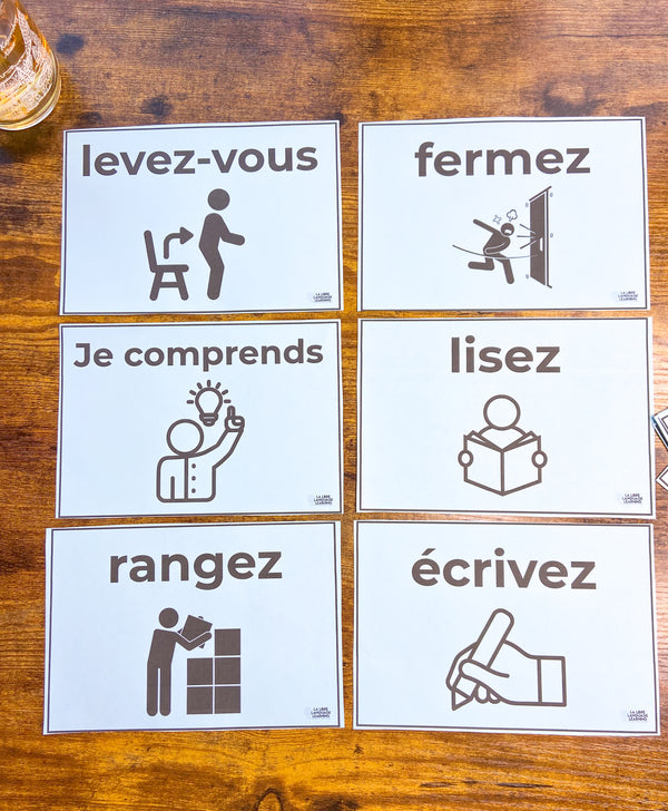 Word Wall Set for French Class - PRINT