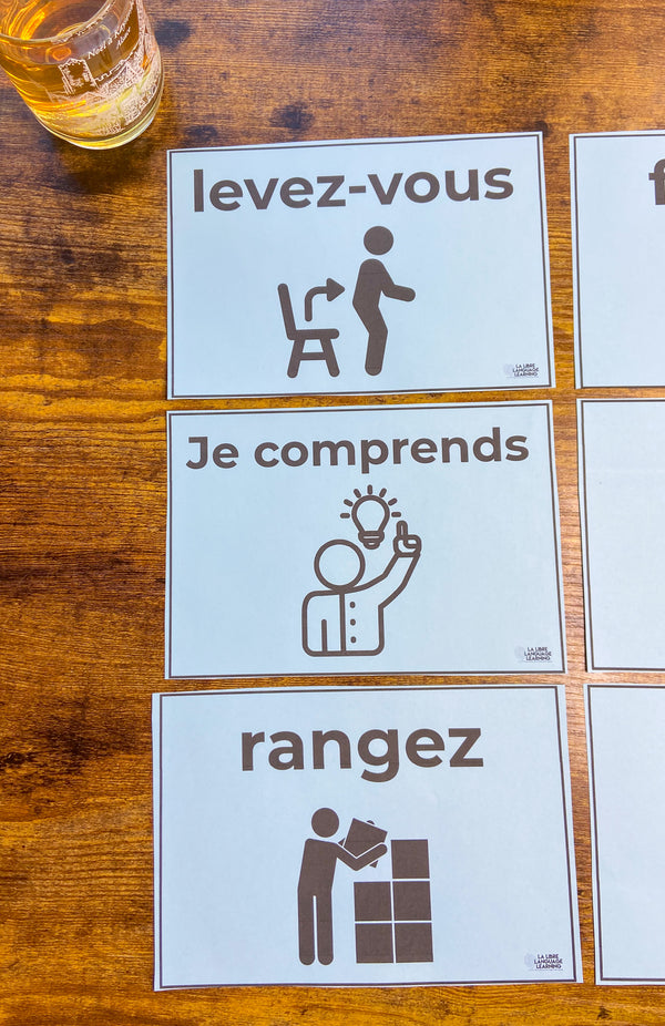Word Wall Set for French Class - PRINT