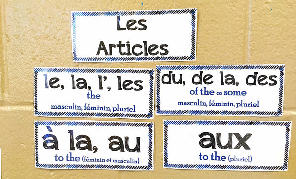 Word Wall Set for French Class - PRINT