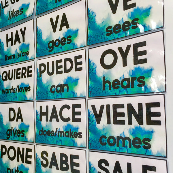 Word Wall Set for Spanish Class - PRINT