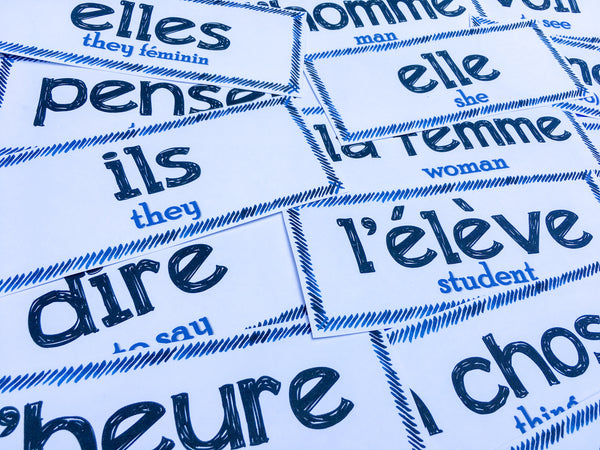 Word Wall Set for French Class - PRINT