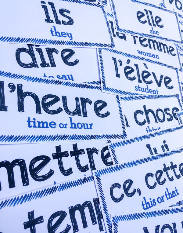 Word Wall Set for French Class - PRINT