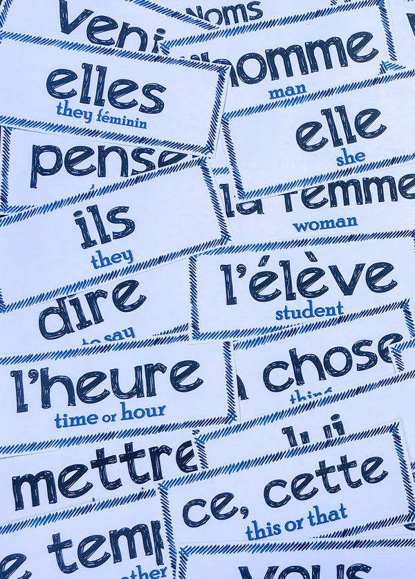 Word Wall Set for French Class - PRINT