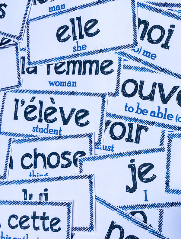 Word Wall Set for French Class - PRINT