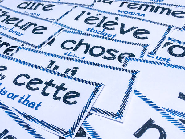 Word Wall Set for French Class - PRINT