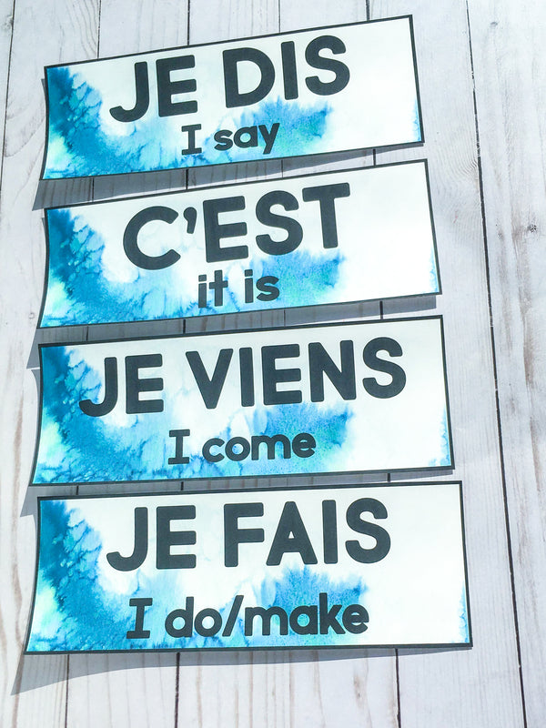 Word Wall Set for French Class - PRINT
